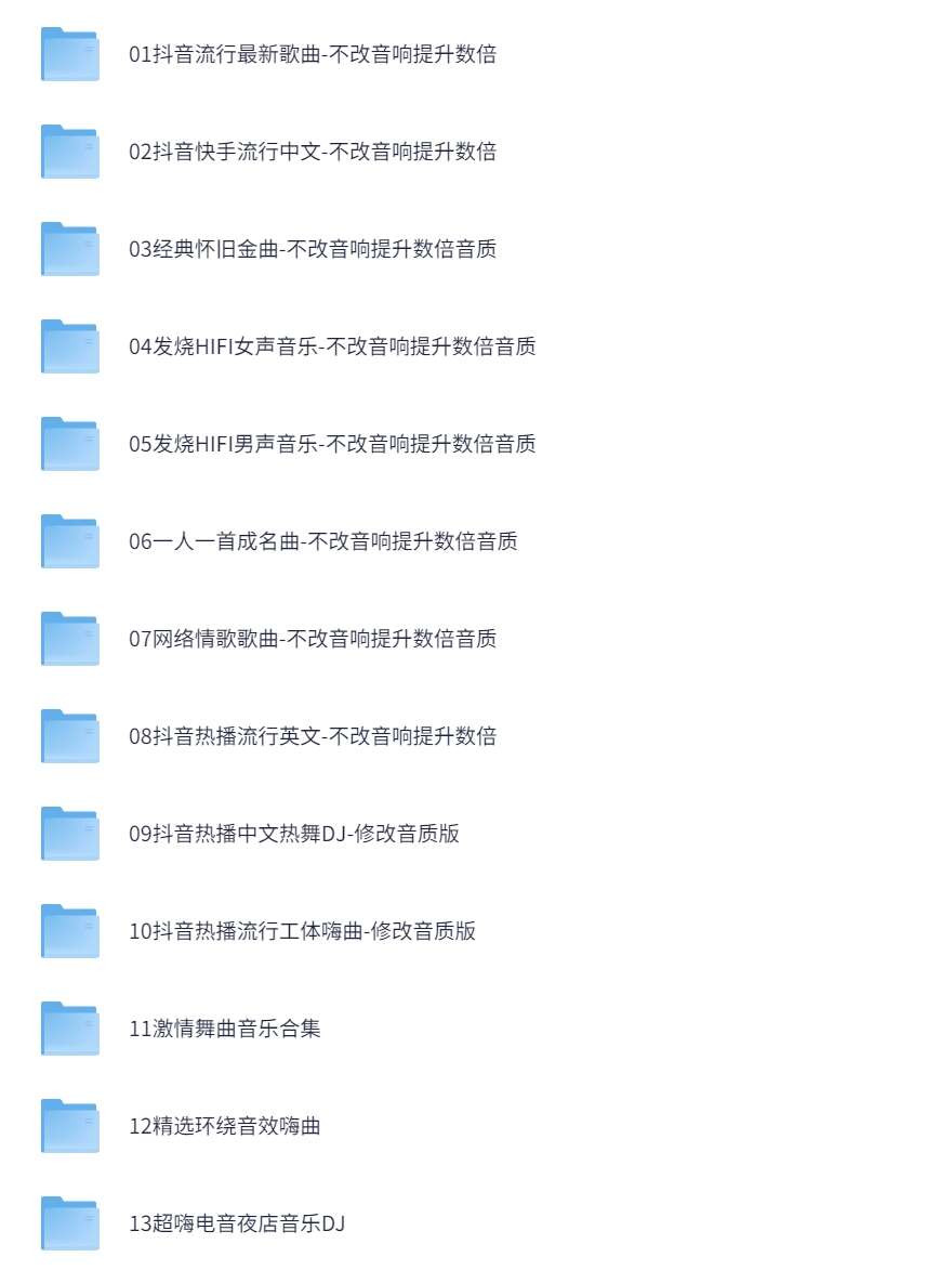 抖音购买的车载U盘音乐 ，黑胶母带无损音质【180G】