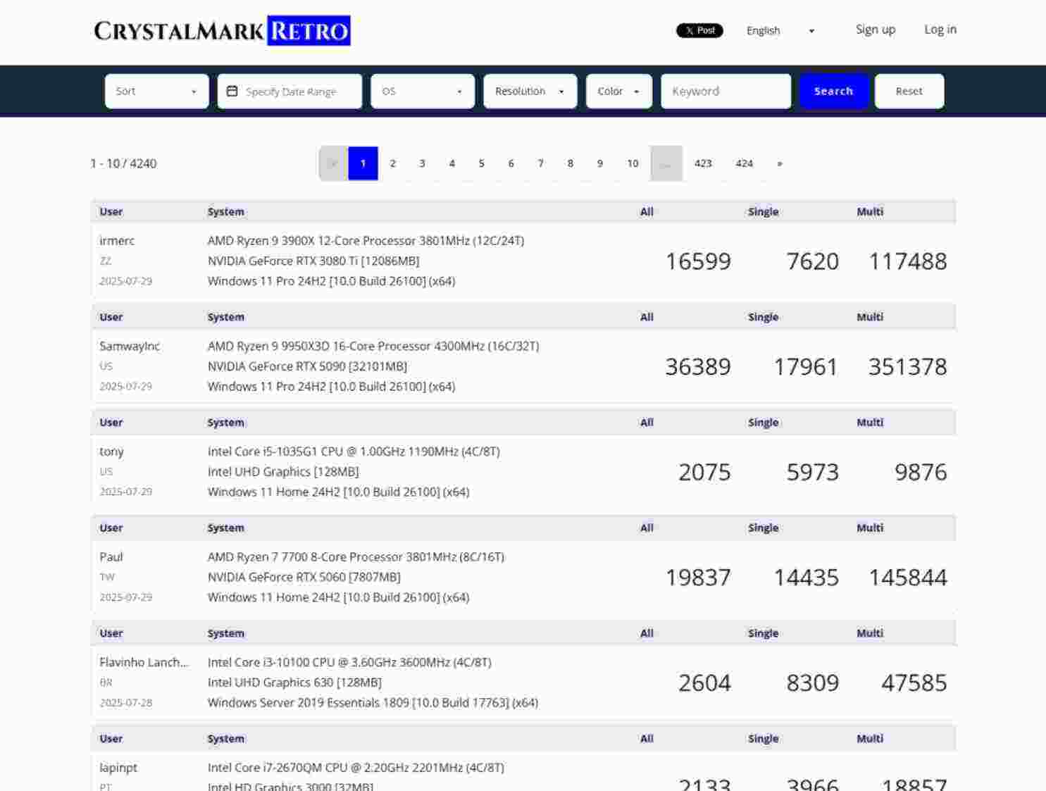 CrystalMark Retro|免费电脑硬件性能测试工具 便携版 v2.0.6
